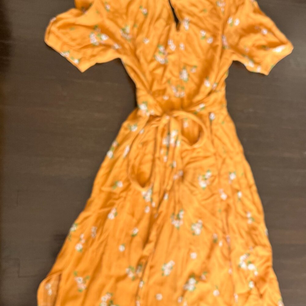 (Orange Floral) Oakley Dress View 3